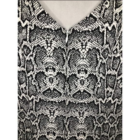 Cache black and white snake print bodycon dress 8 - Picture 5 of 6